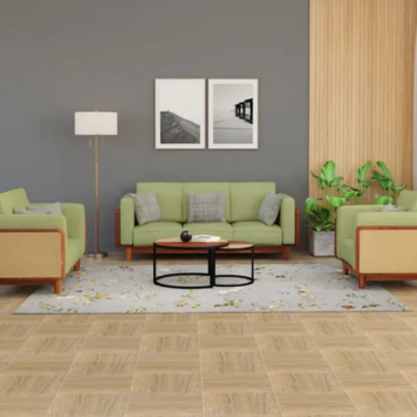 Arica 3+2+1 Cane Wooden Sofa Set