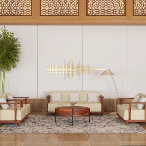 Gabriel 3+2+1+1 Wooden Sofa Set