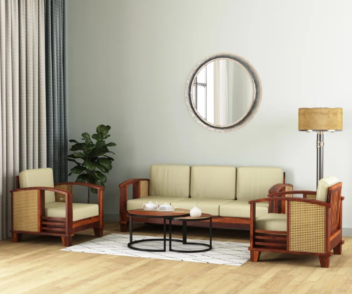 Parsons 3+1+1 Cane Sofa Set (1)