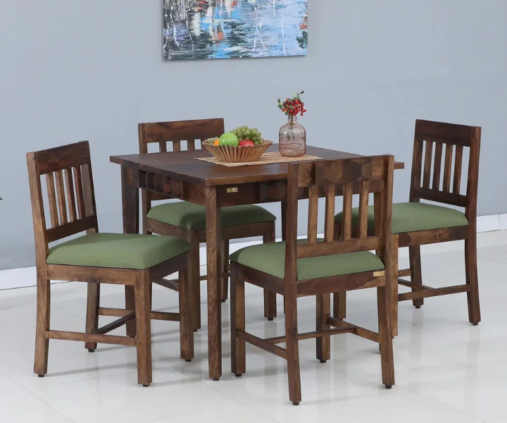 Avilys Sheesham Wood 4 Seater Dining Set In Provincial Teak Finish (7)
