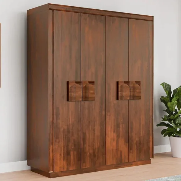 Kayden 4 Door Multi Utility Wardrobe With Lock