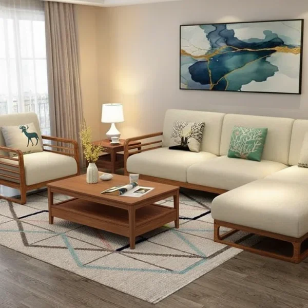 L Shape Sofa Modern Sofa Set Design Sheesham Wood