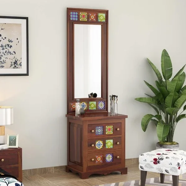 Raw Sheesham Wood Dressing Table
